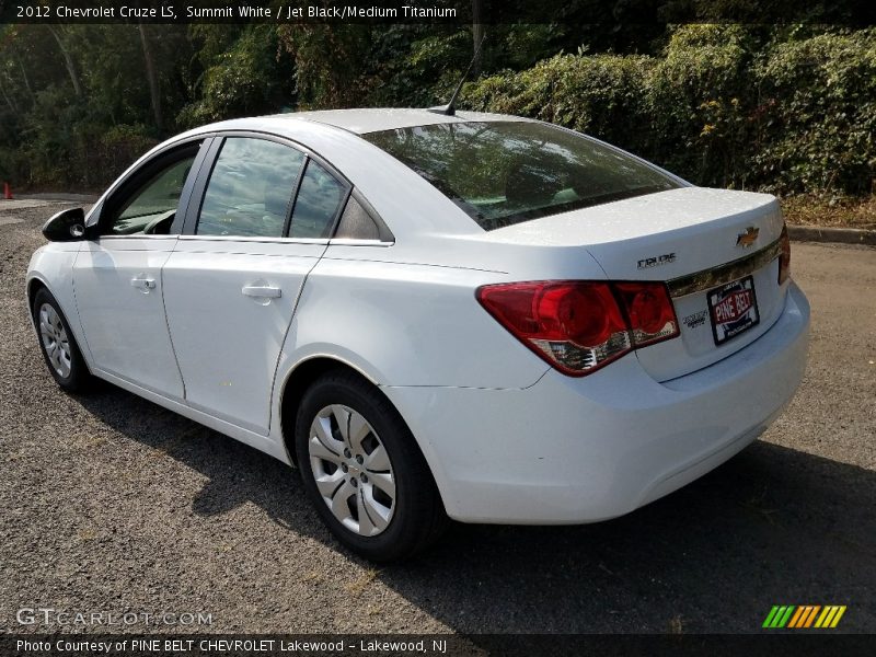 Summit White / Jet Black/Medium Titanium 2012 Chevrolet Cruze LS