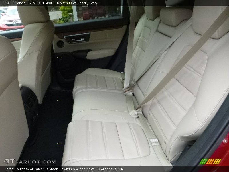 Molten Lava Pearl / Ivory 2017 Honda CR-V EX-L AWD
