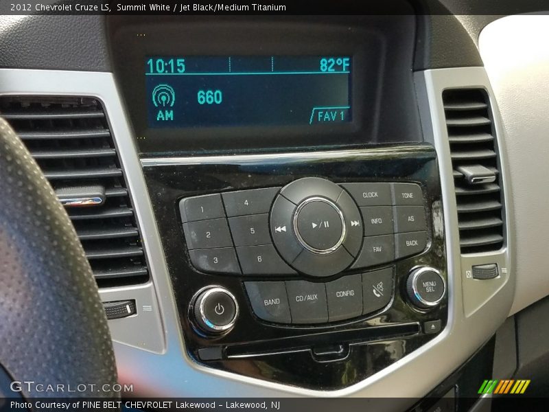 Summit White / Jet Black/Medium Titanium 2012 Chevrolet Cruze LS