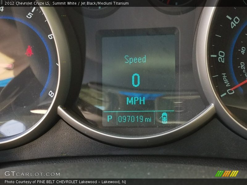 Summit White / Jet Black/Medium Titanium 2012 Chevrolet Cruze LS