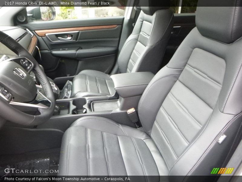 White Diamond Pearl / Black 2017 Honda CR-V EX-L AWD