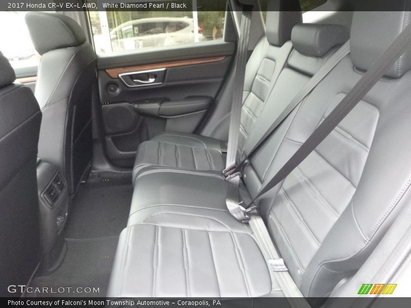 White Diamond Pearl / Black 2017 Honda CR-V EX-L AWD