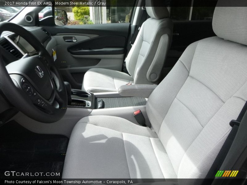 Modern Steel Metallic / Gray 2017 Honda Pilot EX AWD
