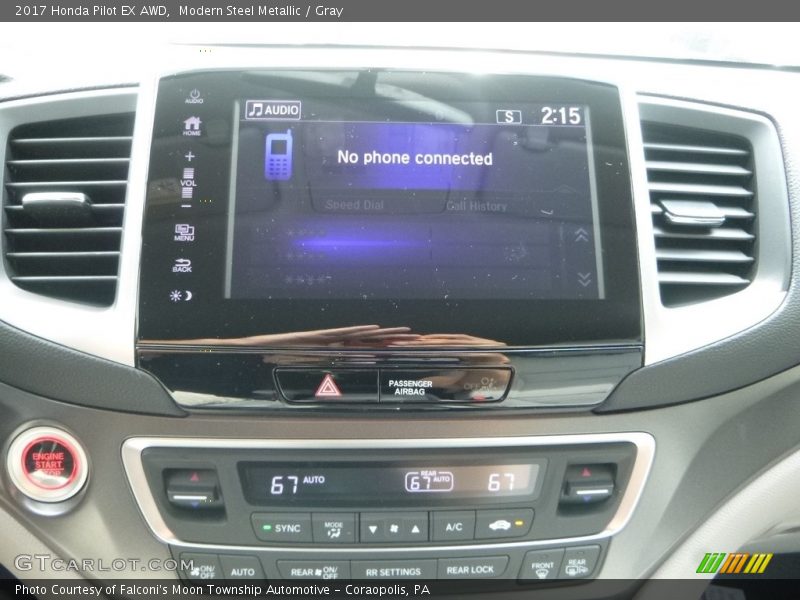 Modern Steel Metallic / Gray 2017 Honda Pilot EX AWD