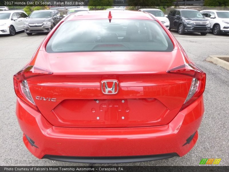 Rallye Red / Black 2017 Honda Civic EX Sedan