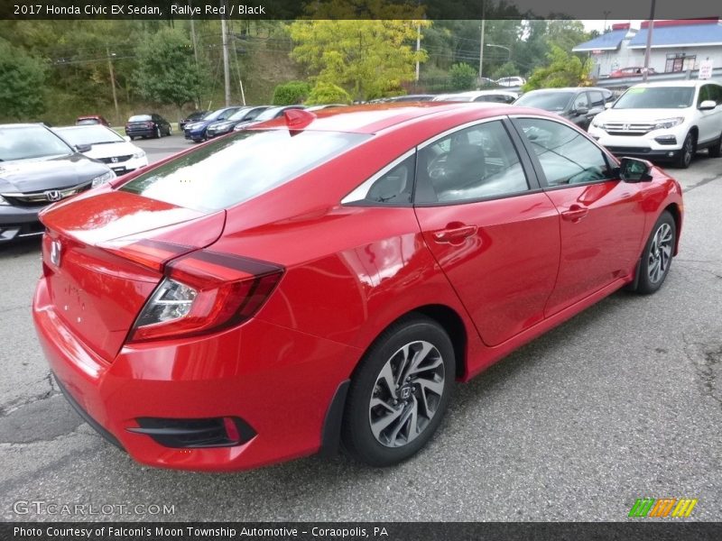 Rallye Red / Black 2017 Honda Civic EX Sedan