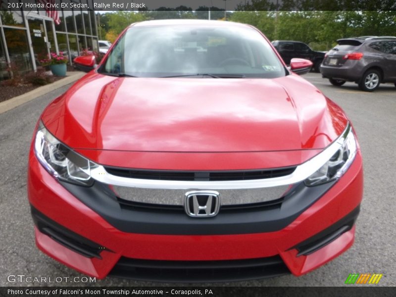 Rallye Red / Black 2017 Honda Civic EX Sedan