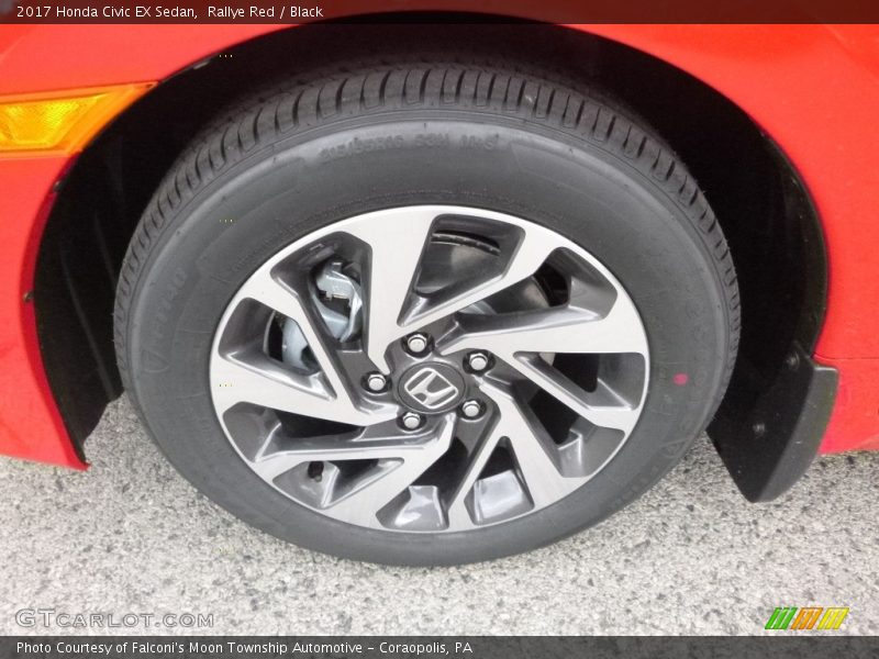 Rallye Red / Black 2017 Honda Civic EX Sedan