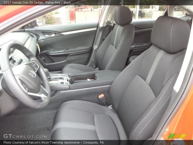 Rallye Red / Black 2017 Honda Civic EX Sedan