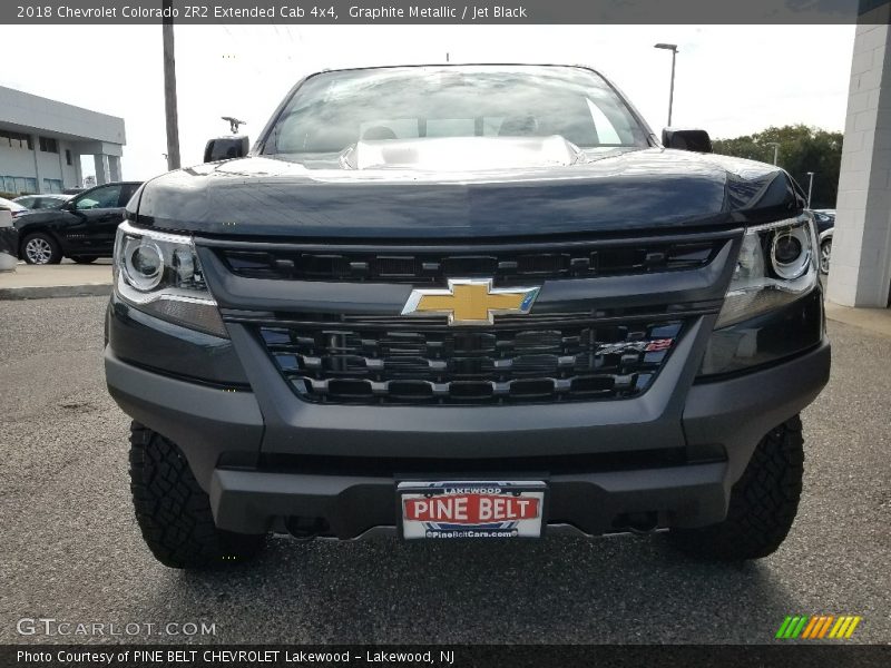 Graphite Metallic / Jet Black 2018 Chevrolet Colorado ZR2 Extended Cab 4x4