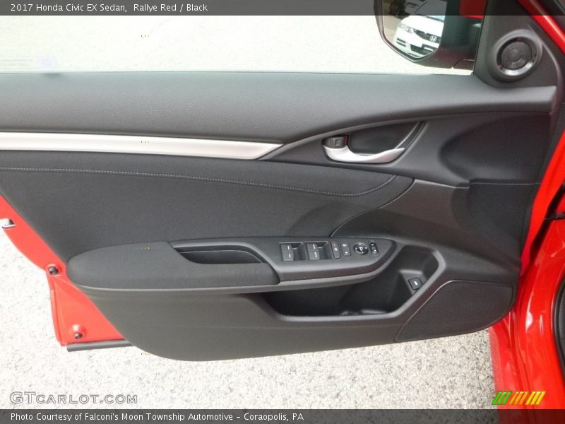 Rallye Red / Black 2017 Honda Civic EX Sedan