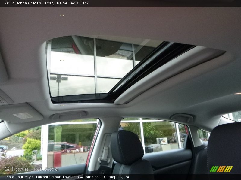 Rallye Red / Black 2017 Honda Civic EX Sedan