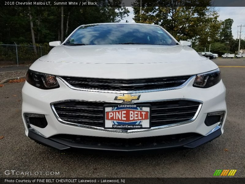 Summit White / Jet Black 2018 Chevrolet Malibu LT