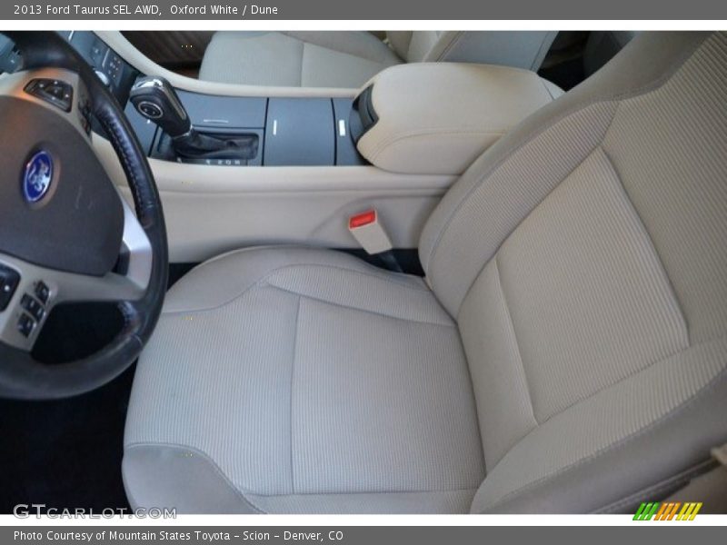 Oxford White / Dune 2013 Ford Taurus SEL AWD