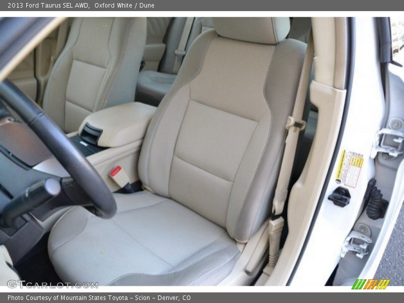 Oxford White / Dune 2013 Ford Taurus SEL AWD