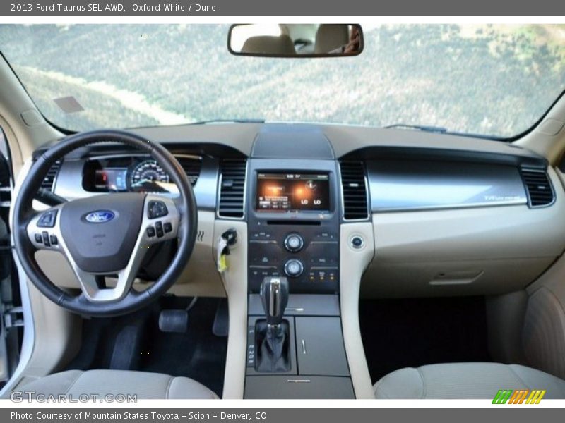 Oxford White / Dune 2013 Ford Taurus SEL AWD