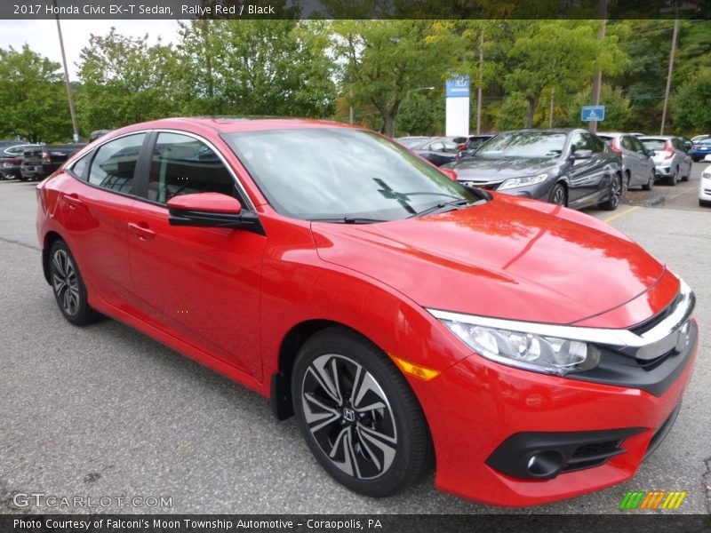 Rallye Red / Black 2017 Honda Civic EX-T Sedan