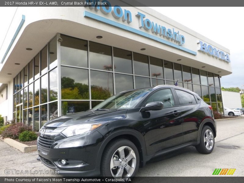Crystal Black Pearl / Black 2017 Honda HR-V EX-L AWD