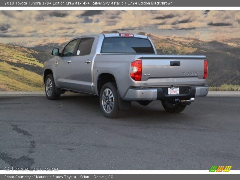 Silver Sky Metallic / 1794 Edition Black/Brown 2018 Toyota Tundra 1794 Edition CrewMax 4x4
