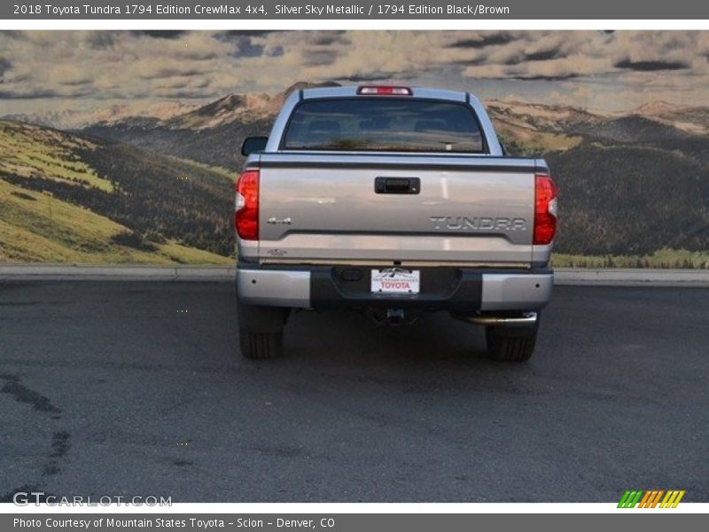 Silver Sky Metallic / 1794 Edition Black/Brown 2018 Toyota Tundra 1794 Edition CrewMax 4x4