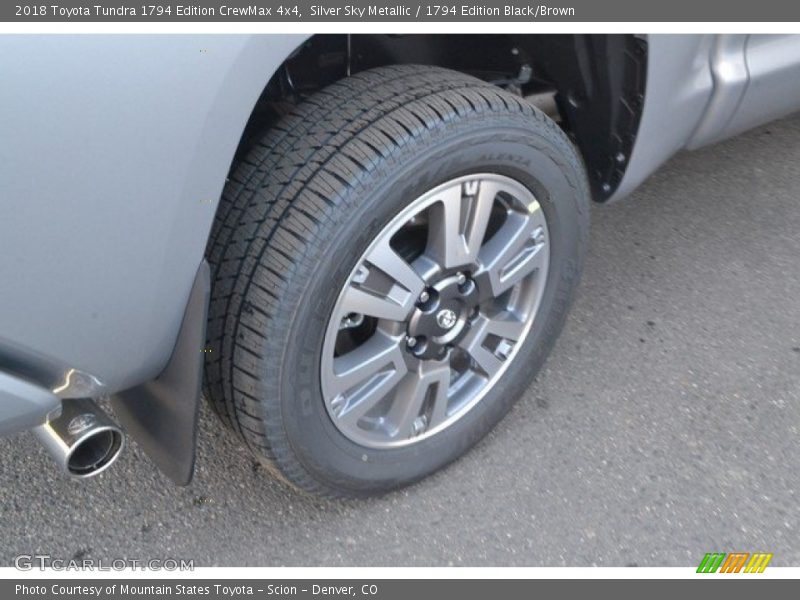 Silver Sky Metallic / 1794 Edition Black/Brown 2018 Toyota Tundra 1794 Edition CrewMax 4x4