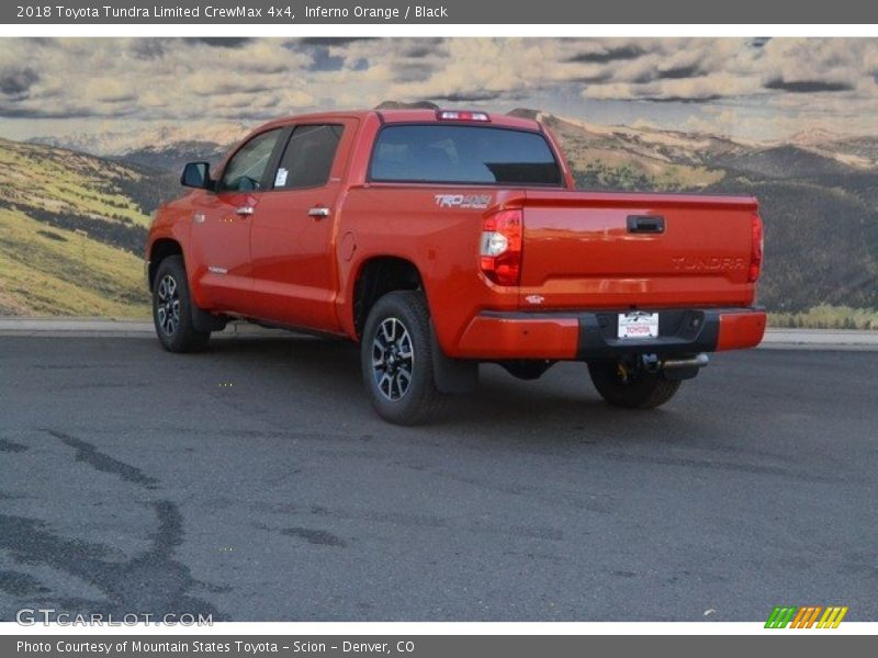 Inferno Orange / Black 2018 Toyota Tundra Limited CrewMax 4x4