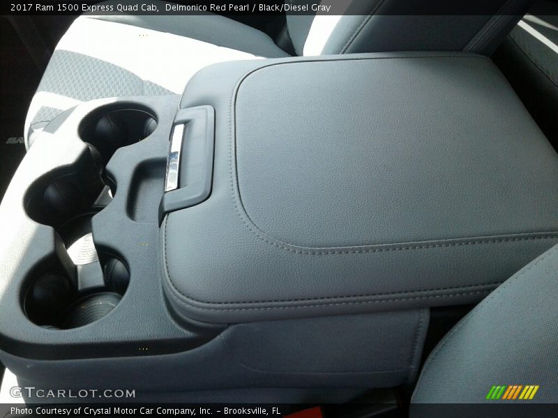 Delmonico Red Pearl / Black/Diesel Gray 2017 Ram 1500 Express Quad Cab