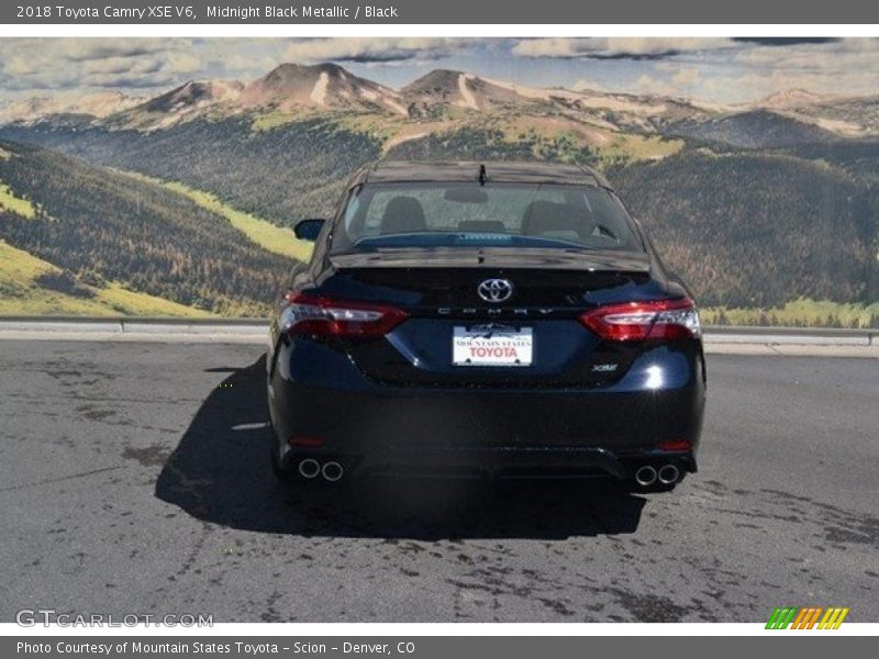 Midnight Black Metallic / Black 2018 Toyota Camry XSE V6