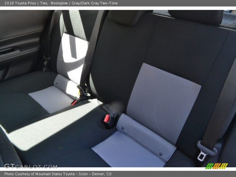 Moonglow / Gray/Dark Gray Two-Tone 2018 Toyota Prius c Two