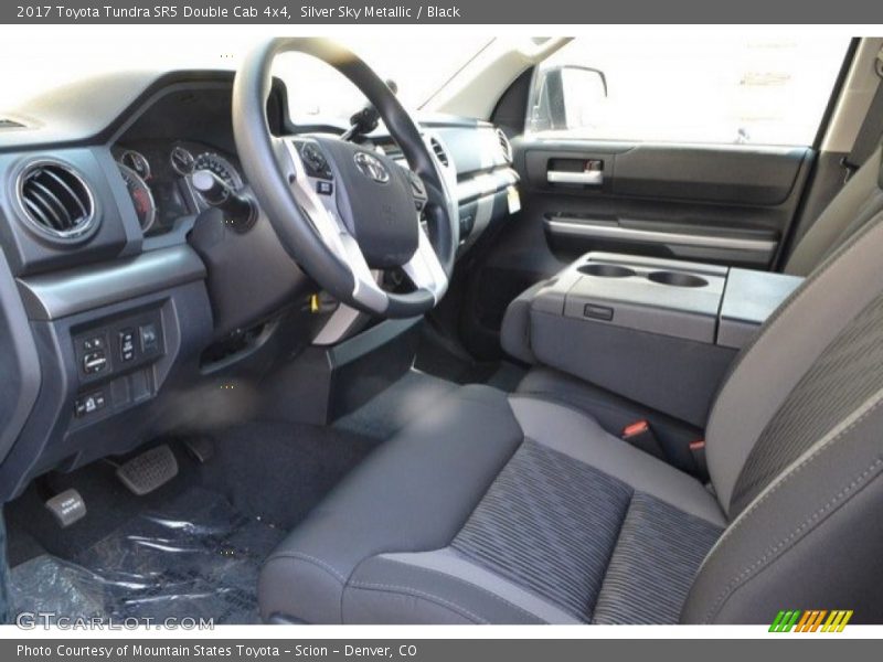 Silver Sky Metallic / Black 2017 Toyota Tundra SR5 Double Cab 4x4