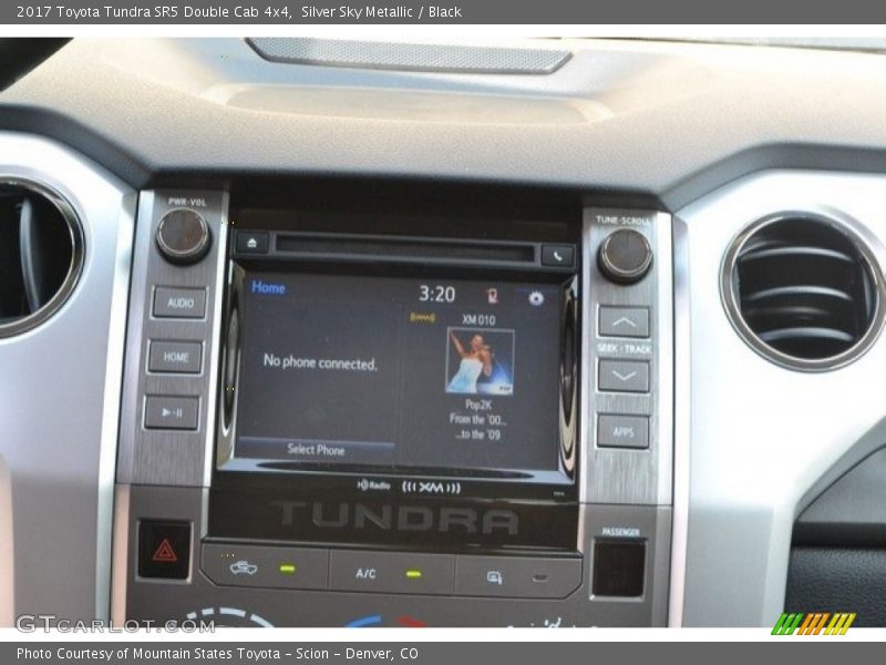 Silver Sky Metallic / Black 2017 Toyota Tundra SR5 Double Cab 4x4