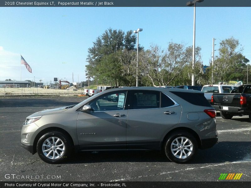 Pepperdust Metallic / Jet Black 2018 Chevrolet Equinox LT