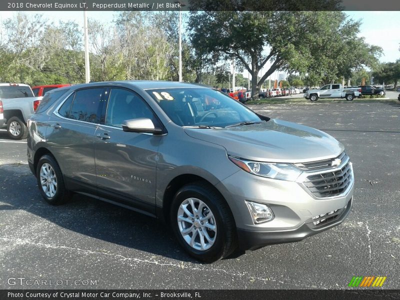 Pepperdust Metallic / Jet Black 2018 Chevrolet Equinox LT