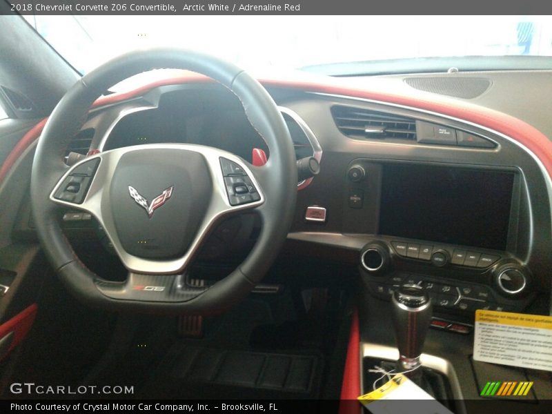 Arctic White / Adrenaline Red 2018 Chevrolet Corvette Z06 Convertible
