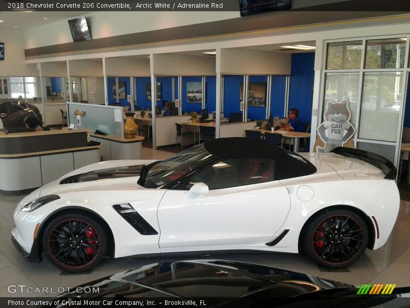 Arctic White / Adrenaline Red 2018 Chevrolet Corvette Z06 Convertible