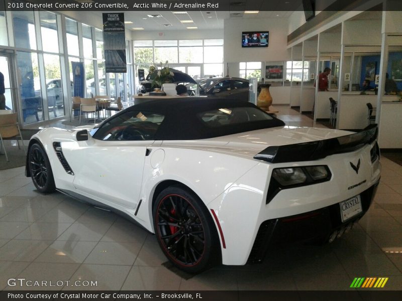 Arctic White / Adrenaline Red 2018 Chevrolet Corvette Z06 Convertible
