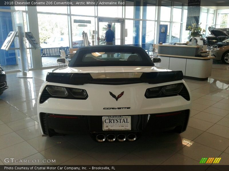 Arctic White / Adrenaline Red 2018 Chevrolet Corvette Z06 Convertible