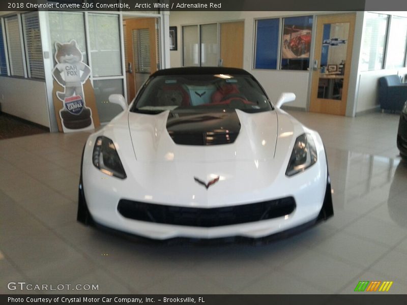 Arctic White / Adrenaline Red 2018 Chevrolet Corvette Z06 Convertible