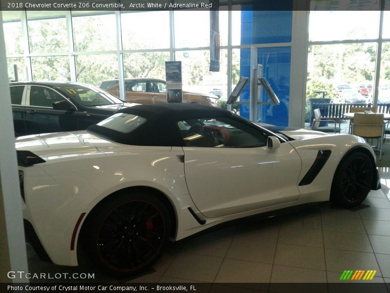 Arctic White / Adrenaline Red 2018 Chevrolet Corvette Z06 Convertible
