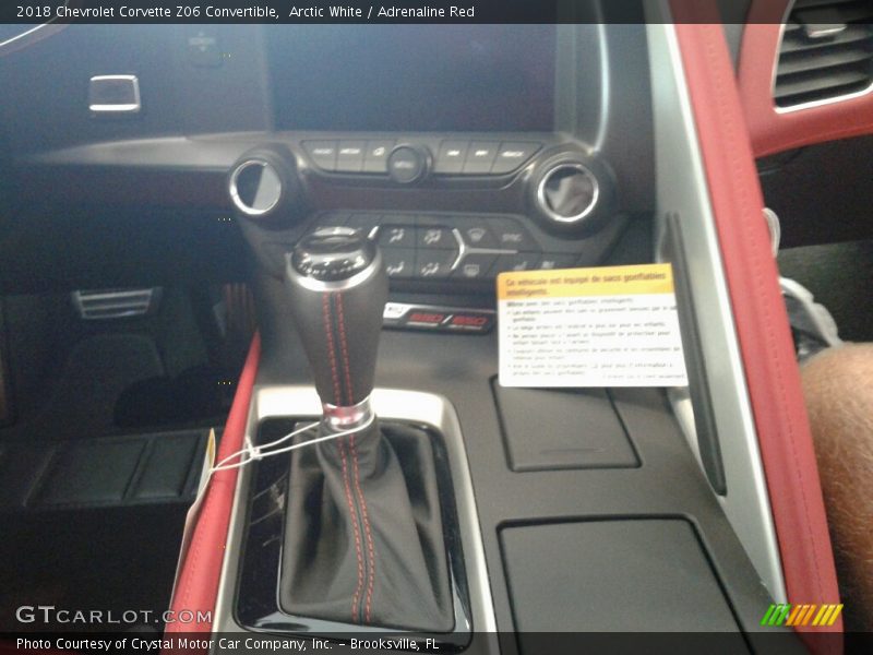 Arctic White / Adrenaline Red 2018 Chevrolet Corvette Z06 Convertible