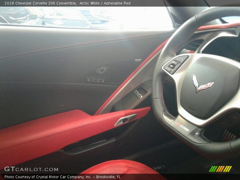 Arctic White / Adrenaline Red 2018 Chevrolet Corvette Z06 Convertible