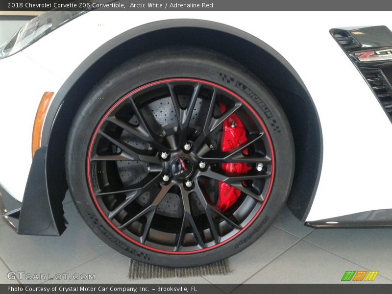 Arctic White / Adrenaline Red 2018 Chevrolet Corvette Z06 Convertible