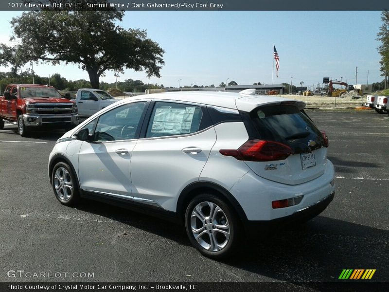 Summit White / Dark Galvanized/­Sky Cool Gray 2017 Chevrolet Bolt EV LT