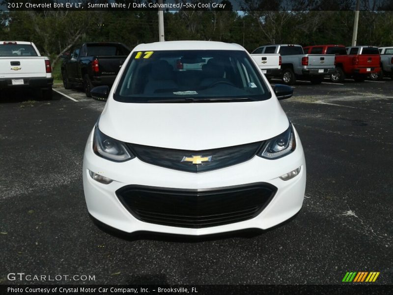 Summit White / Dark Galvanized/­Sky Cool Gray 2017 Chevrolet Bolt EV LT