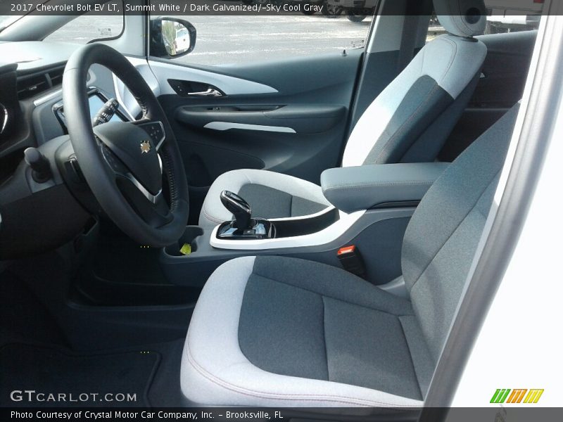 Summit White / Dark Galvanized/­Sky Cool Gray 2017 Chevrolet Bolt EV LT