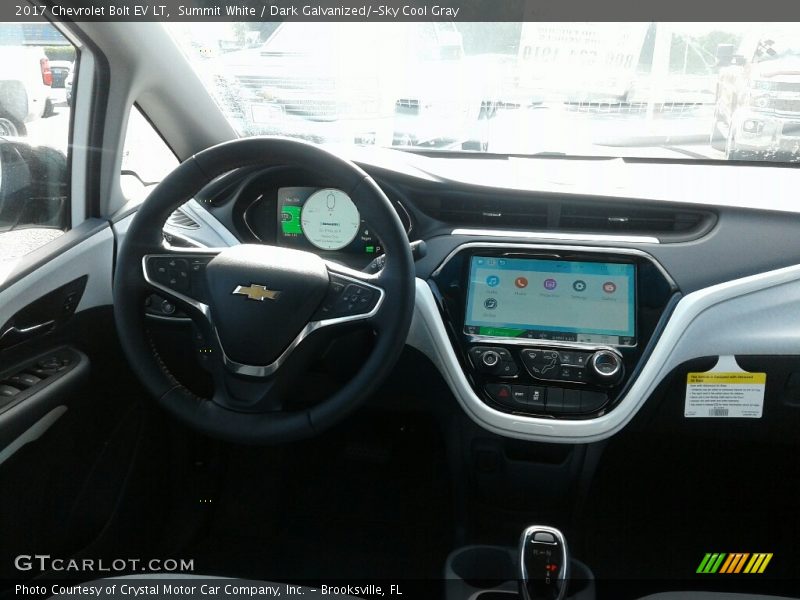 Summit White / Dark Galvanized/­Sky Cool Gray 2017 Chevrolet Bolt EV LT