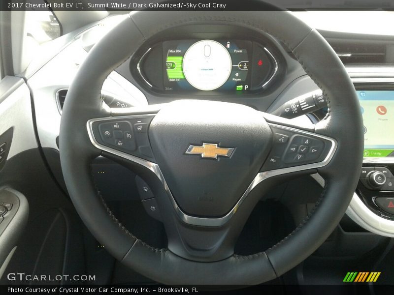 Summit White / Dark Galvanized/­Sky Cool Gray 2017 Chevrolet Bolt EV LT
