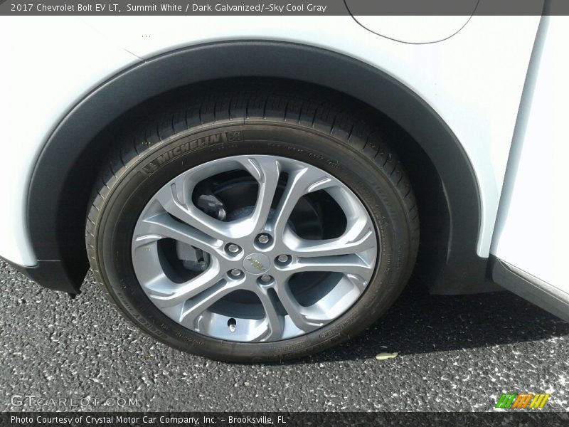 Summit White / Dark Galvanized/­Sky Cool Gray 2017 Chevrolet Bolt EV LT