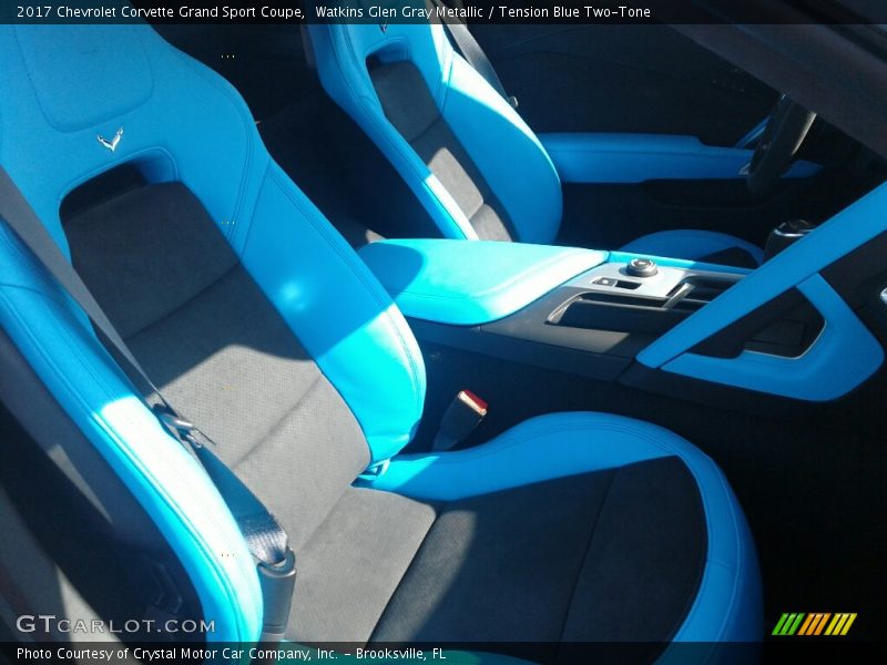 Watkins Glen Gray Metallic / Tension Blue Two-Tone 2017 Chevrolet Corvette Grand Sport Coupe