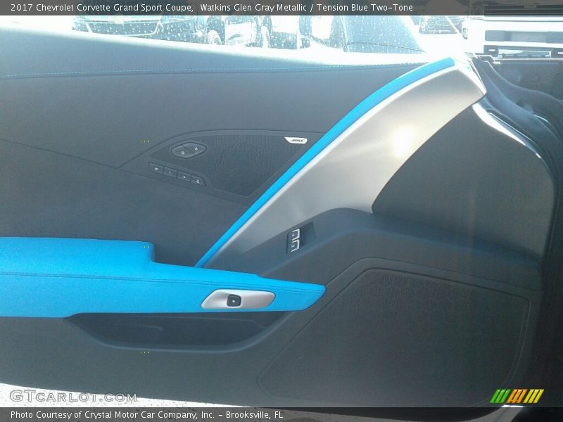 Watkins Glen Gray Metallic / Tension Blue Two-Tone 2017 Chevrolet Corvette Grand Sport Coupe
